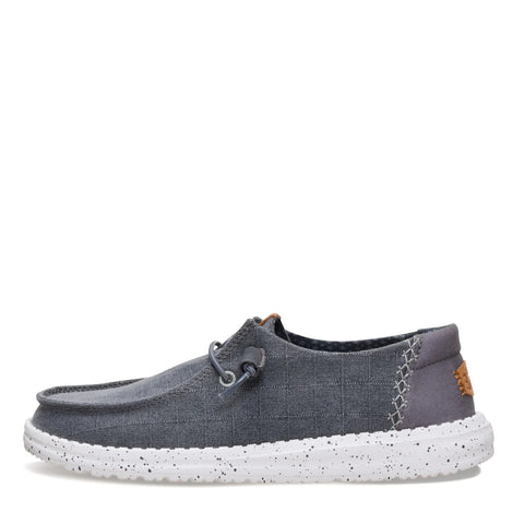 Hey Dude Wendy Chambray Grid Charcoal