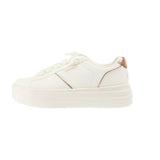 Left side view of the Hey Dude Women’s Karina Double Duo Classic Egret shoe on a white background 