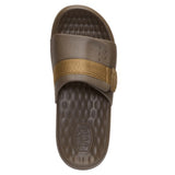 Brown Velcro Slip on Sandal- Top