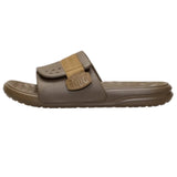 Brown Velcro Slip on Sandal- Side