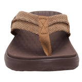 HeyDude Chocolate Flip Flop with Braided Straps- Front