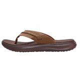 HeyDude Chocolate Flip Flop with Braided Straps- Side