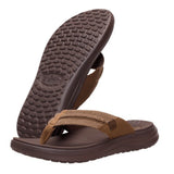 HeyDude Chocolate Flip Flop with Braided Straps
