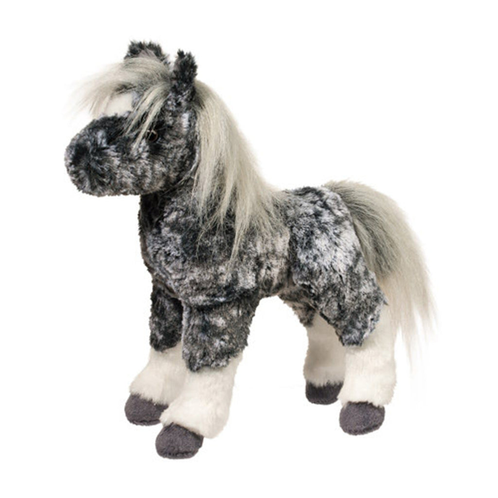 Plush Pony Horse in Dapple Grey
