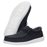 Hey Dude Black and White Mesh Slip On