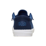 Heel of Men's Navy Wally Mesh Shoes