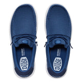 Top of both Men's Navy Wally Mesh Shoes