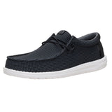 Hey Dude Black and White Mesh Slip On