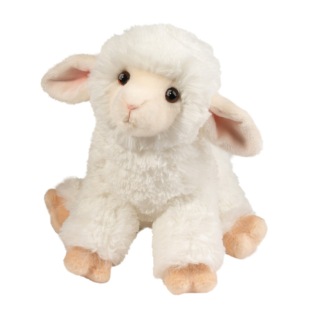 dollie the plush soft white lamb stuffed animal