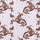 Brown Bucking Boy Romper