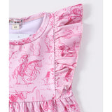 Girl's Pink Western Dress
