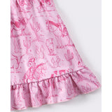 Girl's Pink Western Dress