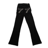 7 For All ManKind Black Salem Tailorless Jean