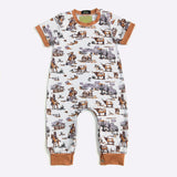 Longhorns and Ranchers Print Romper