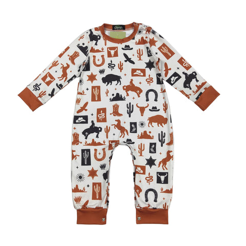 Aztec Cowboy Themed Romper