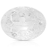 Back side of buckle. Montana Silversmith Stamped