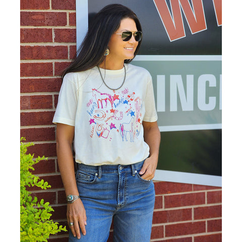 Hand Drawn Equine Art Graphic Tee