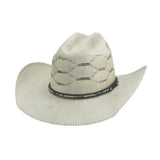 natural color straw hat with 4" brim
