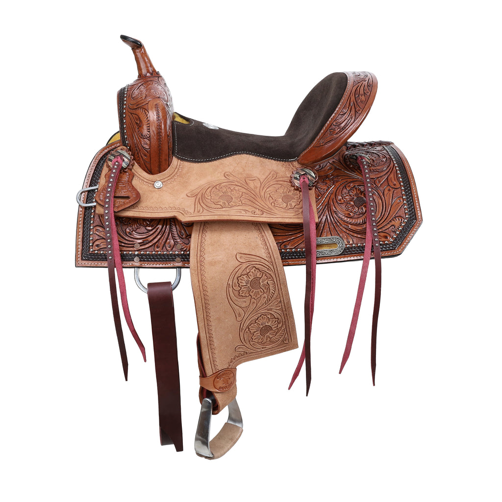 Double T Oakley Youth Barrel Saddle
