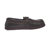 Twister Men's Jason Moccasin Slippers in Brown Side View