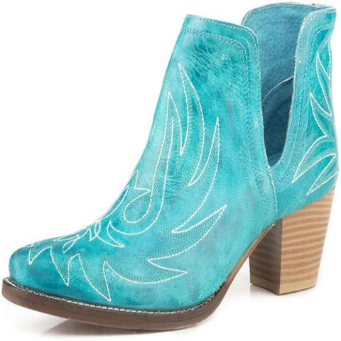 Roper Women's Turquoise Whipstitch Bootie