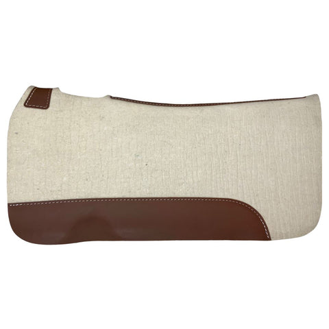 32" x 31" Contoured Mohair Pure Wool Saddle Pad