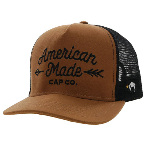 Hooey Tan/Black American Made Cap
