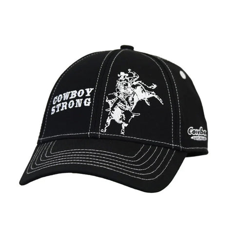 Cowboy Hardware Youth Black Cowboy Strong Cap