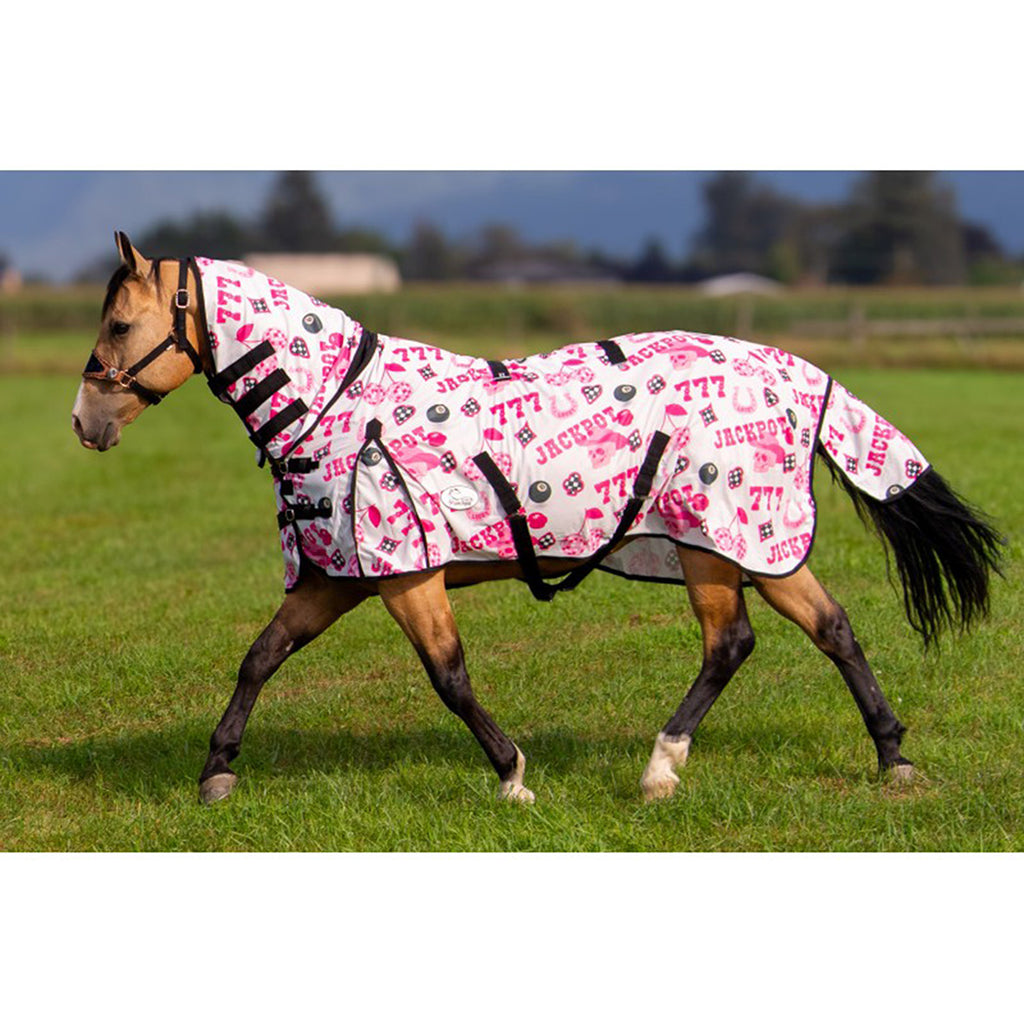 Pink/White/Black Fly Sheet with Jackpot Logos