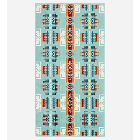 Pendleton Aqua Jacquard Bath Towel