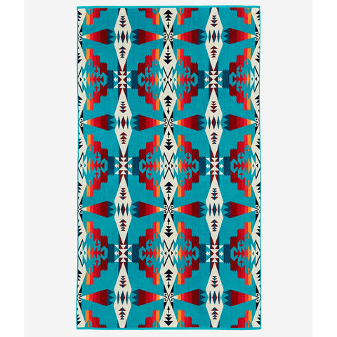 Pendleton Tuscan Turquoise Jacquard Spa Towel