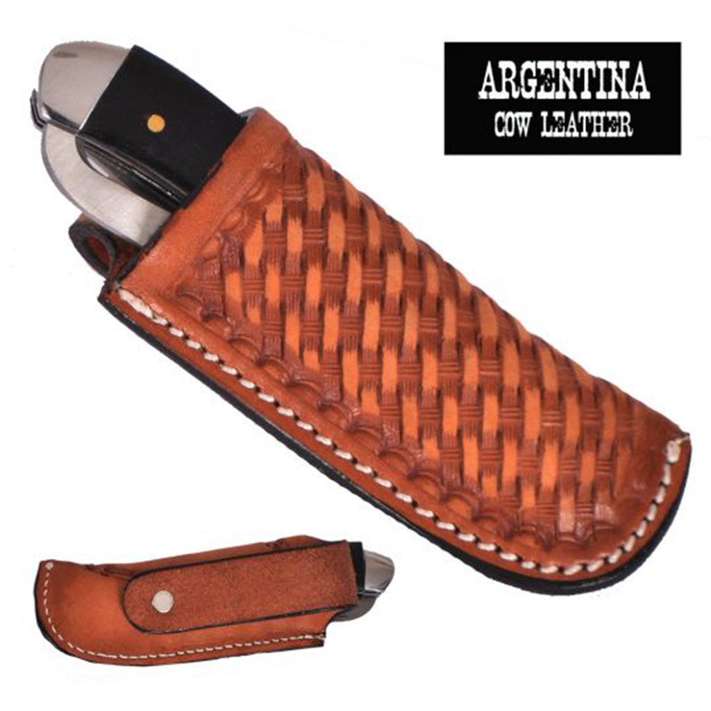 Showman Basket Weave Sheath With Knife