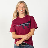 Moss Brothers Women's Red Laugh Ride Tee