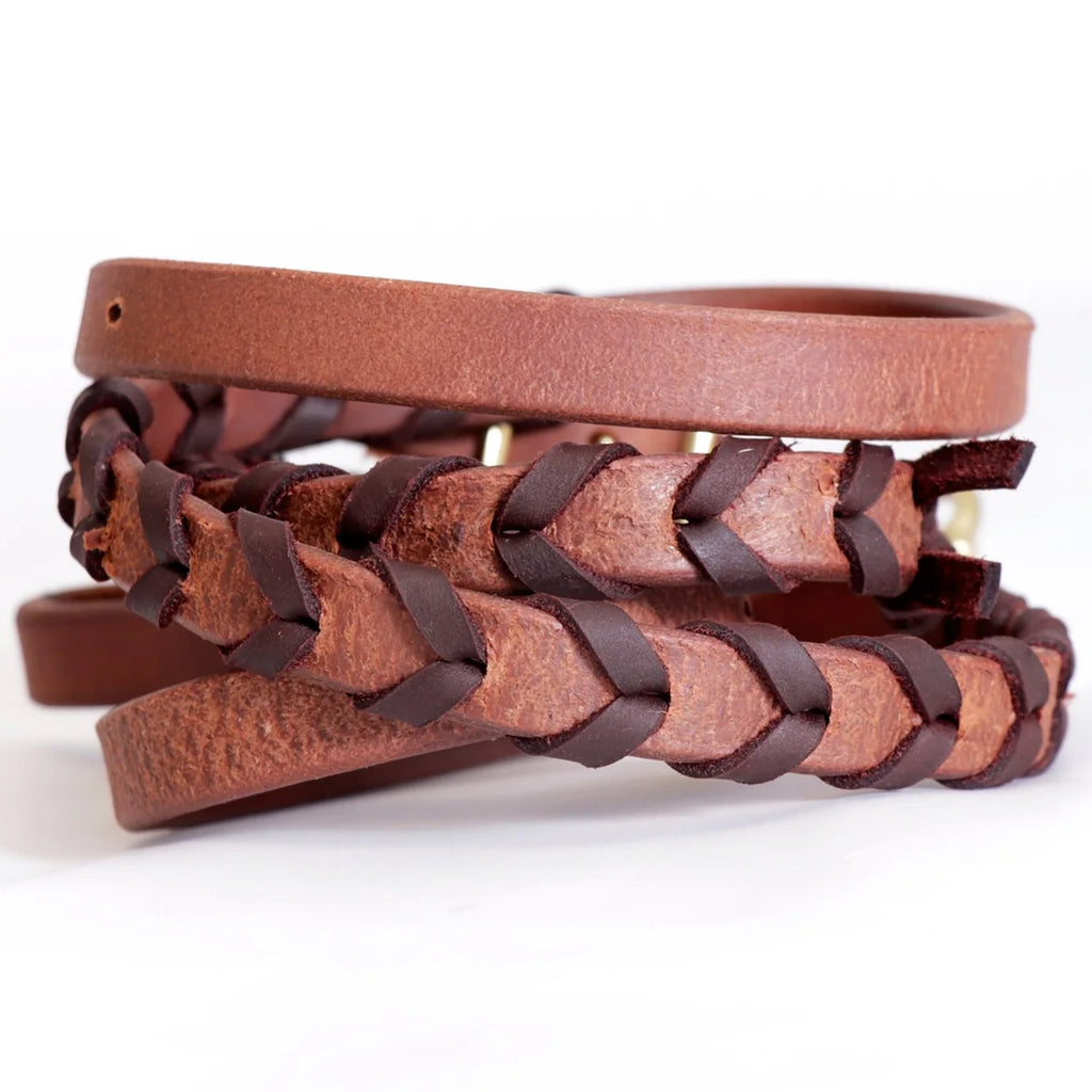Coiled up Laced Barrel Reins.
