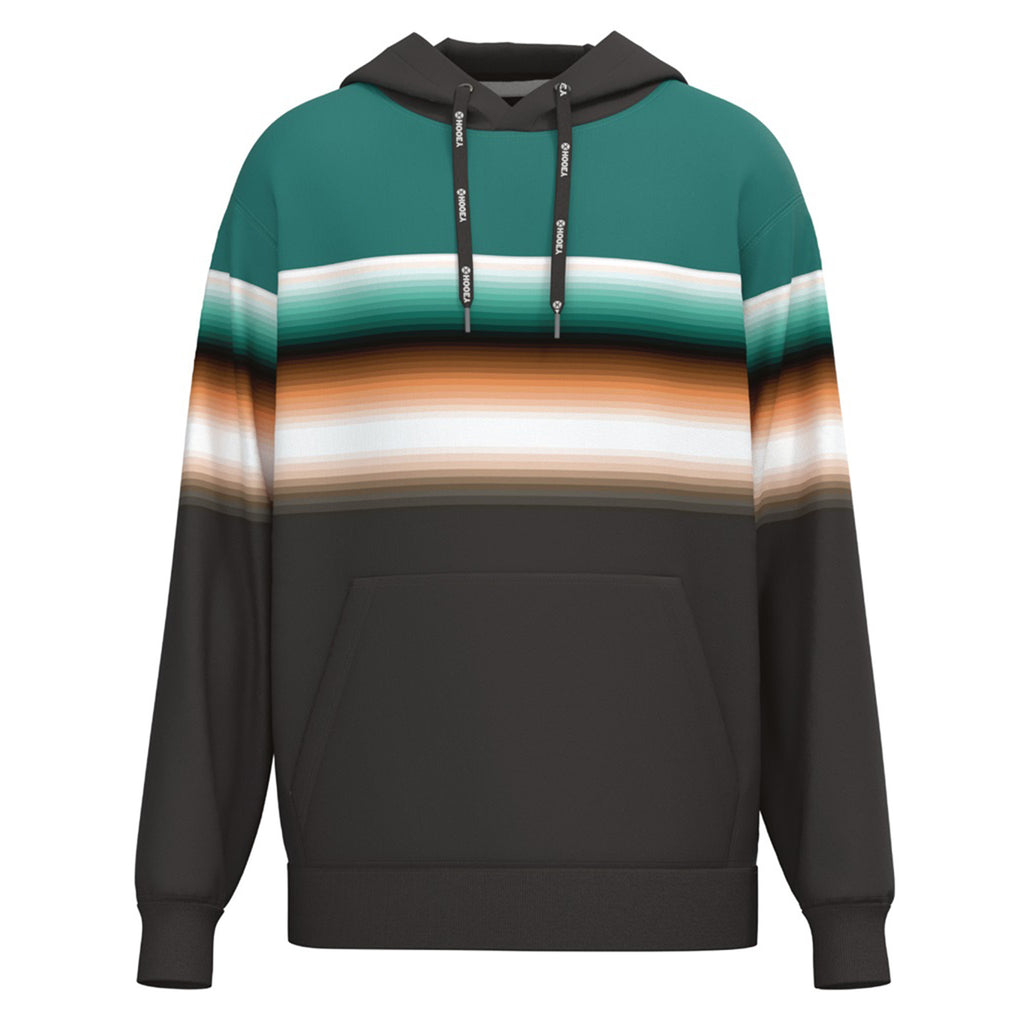 Hooey Boys' Serape Striped Hooded Sweatshirt