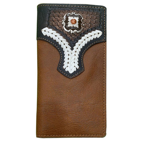 Two Tone Rodeo Style Bi-fold Wallet