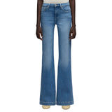 Full side view of the front of the jeans