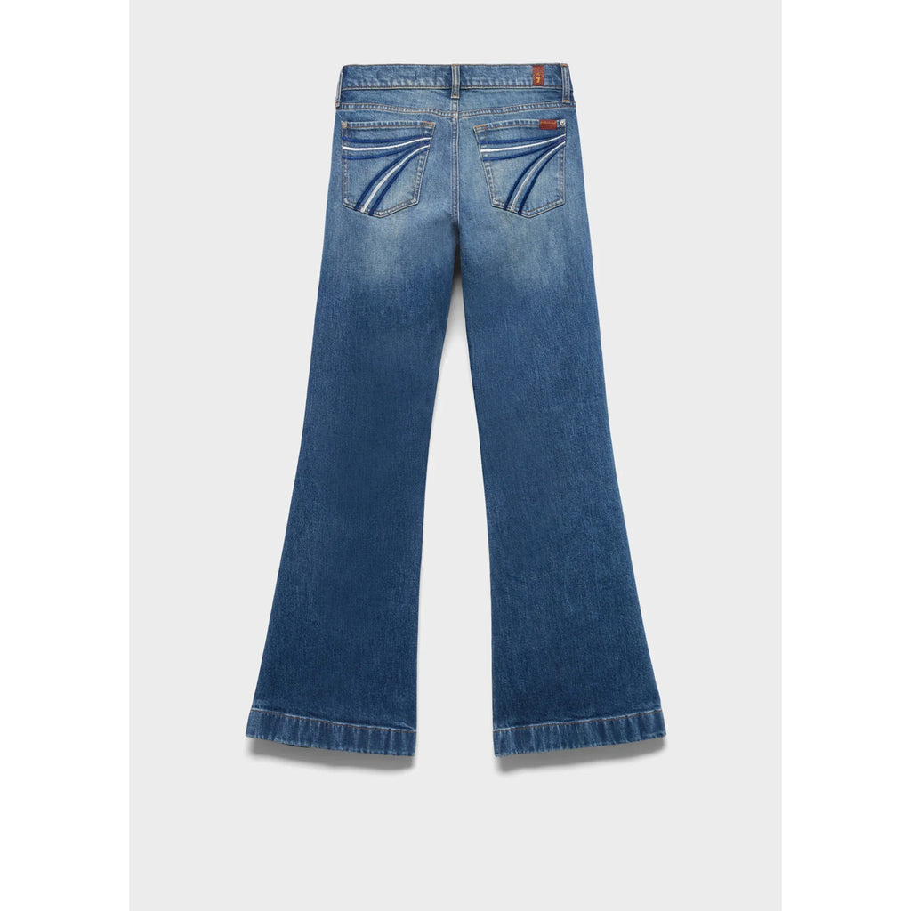 7 For All Mankind Dojo Tailorless Flare Jeans – Mid Wash