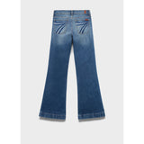 7 For All Mankind Dojo Tailorless Flare Jeans – Mid Wash
