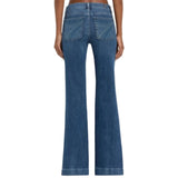 Blue Jean with Glitter Blue Pockets on Person- Back