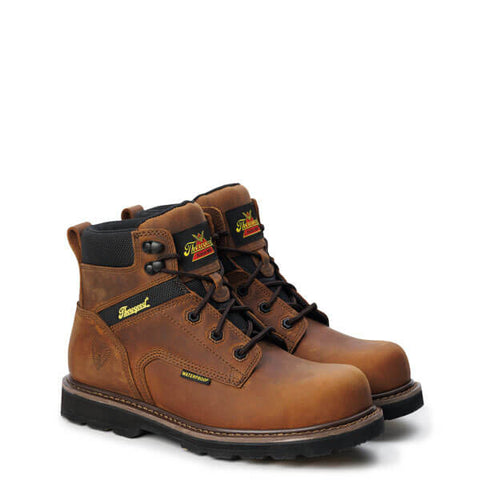 Thorogood 6" Jobsite Series Crazy Horse Waterproof Safety Toe