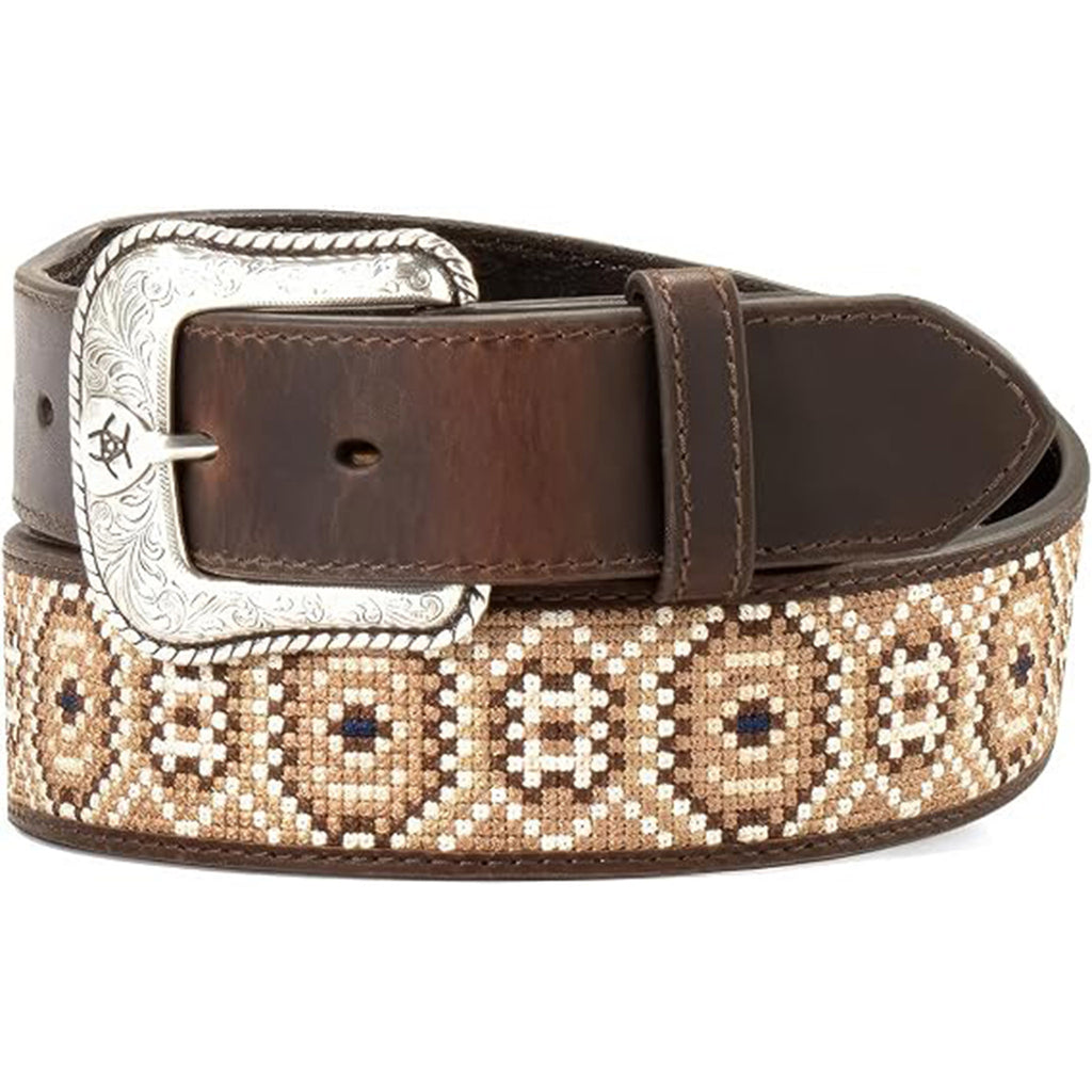 Ariat Men's Tapered Rattlesnake Pattern Belt 