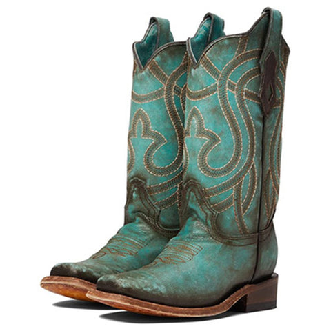 Corral Women's Distressed Turquoise Boots