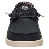 Toe of Hey Dude Wendy Black Floral Boho Shoes 