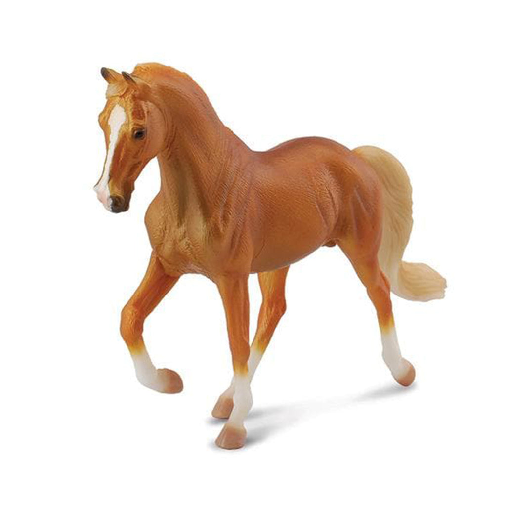 golden palamino stallion horse vinyl toy