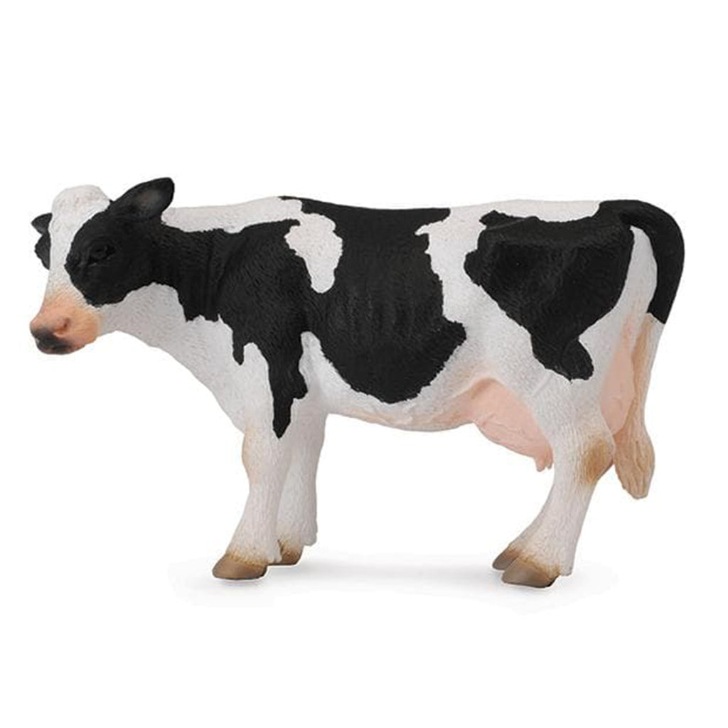 Black and White Vinyl Friesian Toy Cow