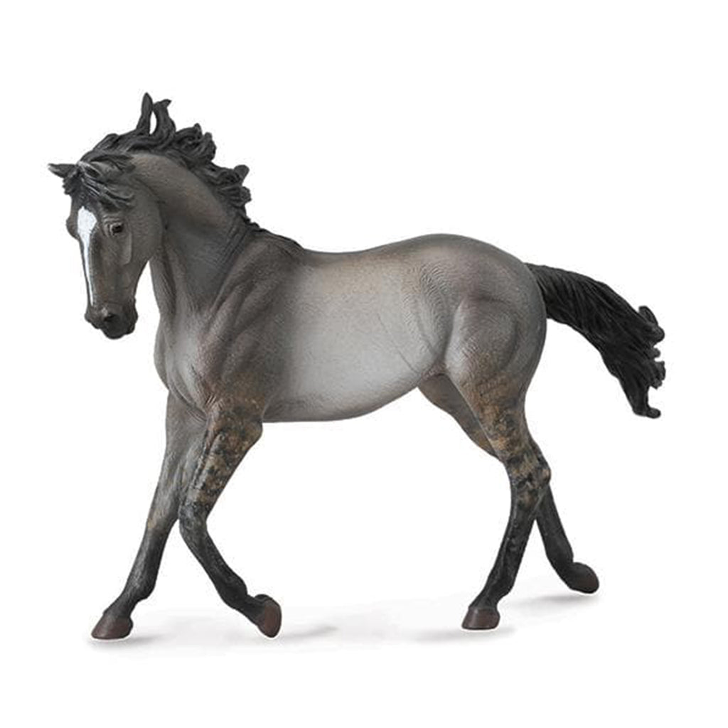 grey and black toy horse