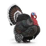 strutting male turkey puffed out vinyl toy