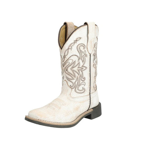 Smoky Mountain Kid's Antique White Boots