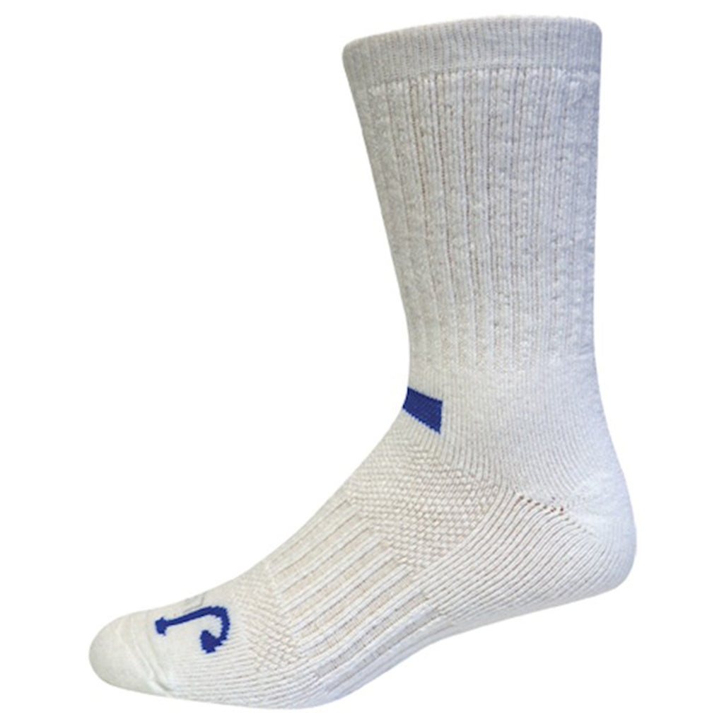 Justin Men's White Crew Socks